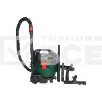 Строительный пылесос Bosch UniversalVac15 зеленый, 1000 Вт, уборка сухая/влажная, пылесборник контейнер, 15 л, фото8