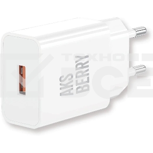 Сетевое зарядное устройство Aksberry (6972969383057) T42 QC30 (белый)