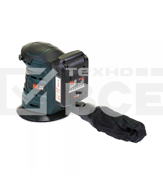 Эксцентриковая шлифовальная машина аккумуляторная KLPRO KLEZ18-20 (18В, Li-ion-2шт, 2.0А·ч, ЗУ 2,4А)