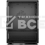 Компьютчерный корпус CBR mATX Minitower V500, без БП, 1хUSB 3.0, 2хUSB 2.0, HD Audio+Mic, закаленное стекло, черный [PCC-MATX-V500-WPSU, фото5