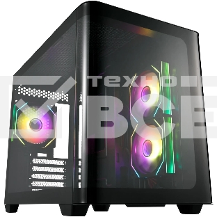 Компьютерный корпус FSP mATX Minitower S380-BA, черный