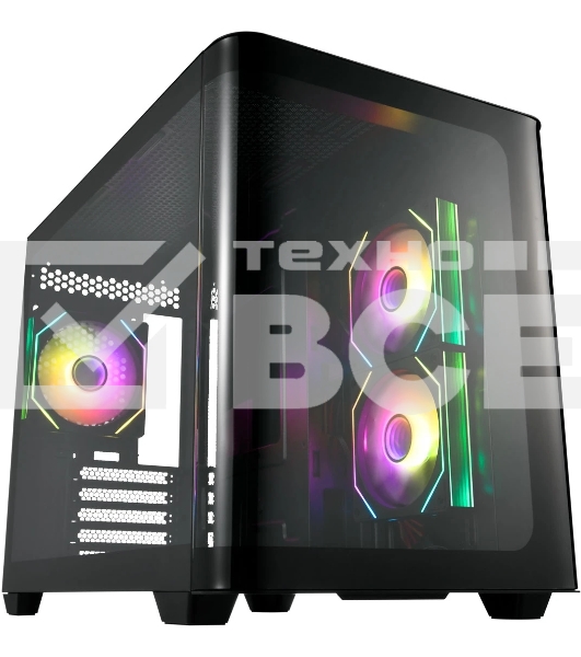 Компьютерный корпус FSP mATX Minitower S380-BA, черный