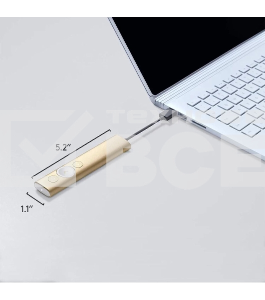 Презентер беспроводной Logitech Spotlight золотистый, радиоканал, USB, кнопки - 3