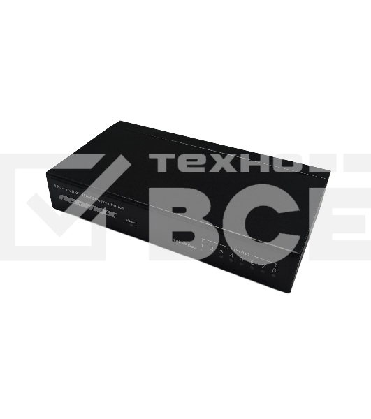 Коммутатор неуправляемый NEOMAX NMS-108P-1000-S, 8 портов 1000 Mbps, металл