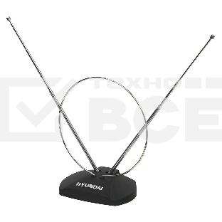 Антенна телевизионная Hyundai H-TAI120 3дБ пассивная черный