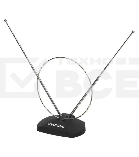 Антенна телевизионная Hyundai H-TAI120 3дБ пассивная черный