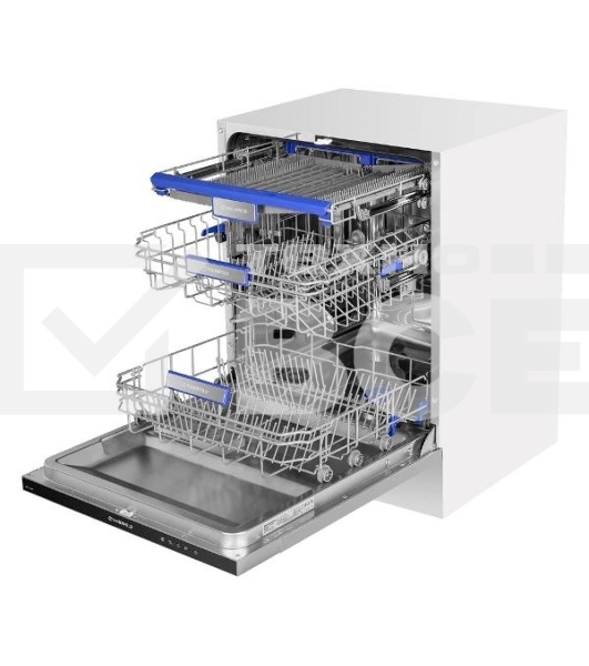 Встраиваемая посудомоечная машина Maunfeld MLP-12IM, черный, 59.8 см, 14 компл., 44 дБ, класс A++