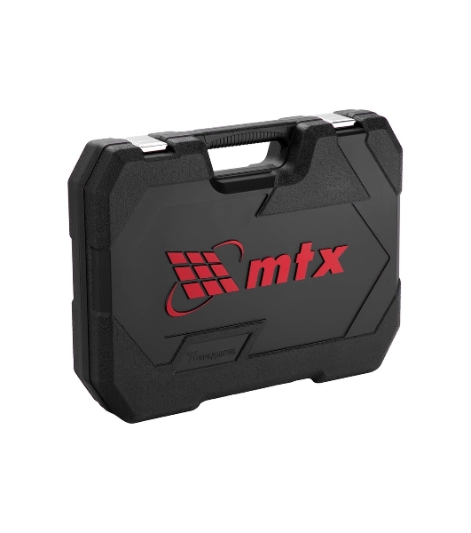 Набор инструментов, 1/2', 1/4', пластиковый кейс 76 предметов MTX