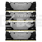 Оперативная память Kingston Fury Renegade, DDR4, 128GB (4x32GB), 3200MHz, CL16, DIMM, радиатор, чёрный, фото 1