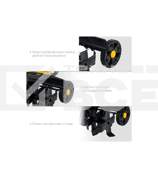 Электрический культиватор STEHER, 1700 Вт