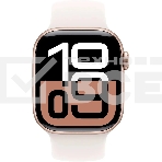 Смарт-часы Apple Watch Series 10 A2997 42мм OLED корпус розовое золото Sport Band ремешок белый разм.брасл.:130-180мм, фото2