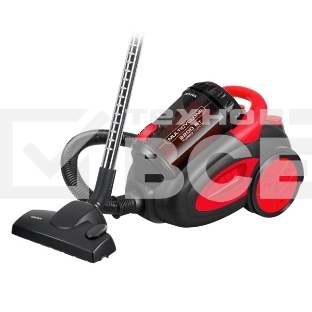 Пылесос Centek CT-2520 черный/красный, 400/2200 Вт, уборка сухая, пылесборник циклонный фильтр, 2 л