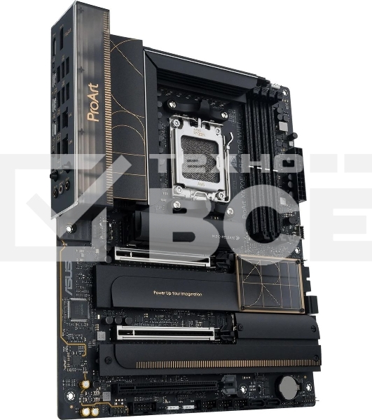 Материнская плата ASUS PROART X870E-CREATOR WIFI, AM5, AMD X870E, 4xDDR5, 4xSATA, 4xM.2, 2xPCIe 5.0 x16, 1xPCIe 4.0 x4, 2xUSB-C 40Gbps, 1xUSB-C 20Gbps, 7xUSB-A 10Gbps, 1xUSB-A 2.0, 1xDP (v1.4), 1xHDMI (v2.1), 1x10Gb LAN, 1x2.5Gb LAN, Wi-Fi 7, Bluetooth 5.