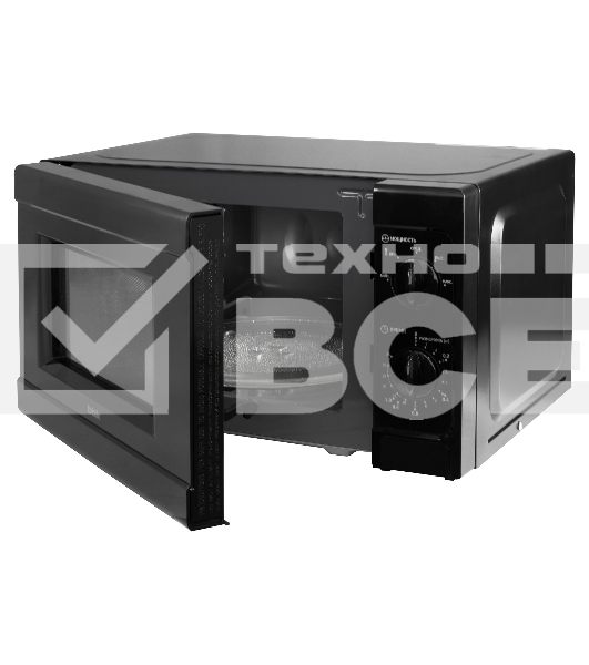 Микроволновая печь BBK 20MWS-709M/B черный, 20 л, 700 Вт, поворотный механизм