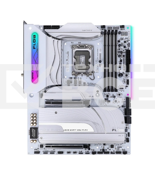 Материнская плата Colorful iGame Z890 FLOW V20, LGA 1851, Intel Z890, 4xDDR5, 5xM.2, 4xSATA, 2xPCIe 5.0 x16, 1xPCIe 4.0 x4, 1xHDMI, 1xDP, 1x 2.5Gb LAN, 4xUSB-A 3.2 Gen 2, 2xUSB-C 3.2 Gen 2, 1xUSB-C 3.2 Gen 2x2, 5x3.5 мм, 7.1, ATX