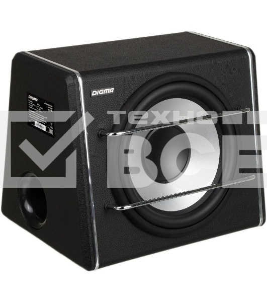 Сабвуфер автомобильный Digma DCS-120 300Вт активный (30см/12