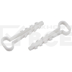 Дюбель-хомут 6-12мм для плоского кабеля NO-225-221 белый (уп.10шт) Эра Б0066262, фото 1