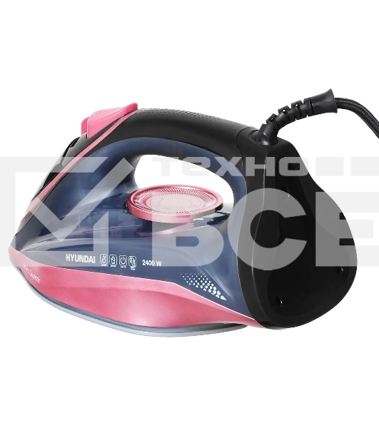 Утюг Hyundai H-SI01623 2400 Вт черный/розовый