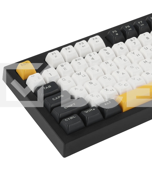 Клавиатура проводная Ritmix RKB-587BL синий-белый-оранжевый