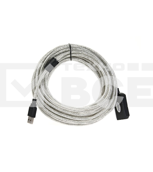 Кабель VCOM VUS7049-10M USB2.0-repeater, удлинительный активный <Am-->Af> 10м