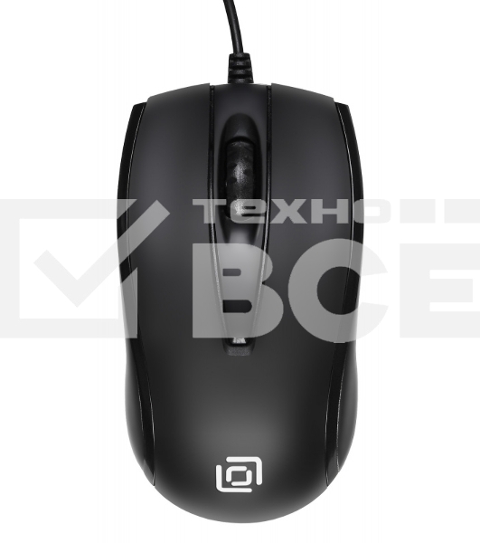 Мышь проводная Oklick 325M черный, 1000 dpi, USB, кнопки - 3