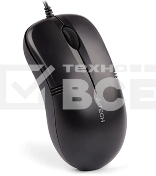 Мышь проводная A4Tech OP-560NUS черный, 1200 dpi, USB, кнопки - 3