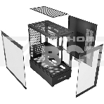 Корпус компьютерный Powercase Vision Micro M, Tempered Glass, чёрный, mATX  (CVMMB-L0), фото2