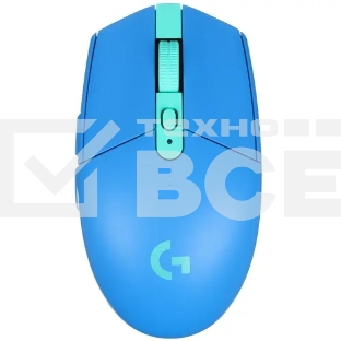 Мышь беспроводная Logitech G304 Lightspeed синий, 12000 dpi, радиоканал, USB, кнопки - 6