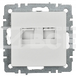 Розетка компьютерная двойная IEK BRITE РК10-2-БрБ RJ45 кат.5E белый, фото5