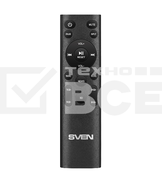 Саундбар SVEN SB-2400DD черный (Dolby Digital Plus, 2х80 + 240 Вт, Bluetooth, ПДУ, USB)