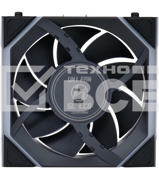 Вентилятор для корпуса Lian Li Uni Fan SL Wireless 120 LCD ARGB G99.12SLLCD1W1B.R0 черный, 120 мм, 1900 об/мин, 29.5 дБ, 4 pin