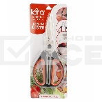 Ножницы LARA LR05-94 BLISTER 24,5 см 8 в 1 прорезиненные ручки, сверхострая заточка, нержавеющая сталь, фото2