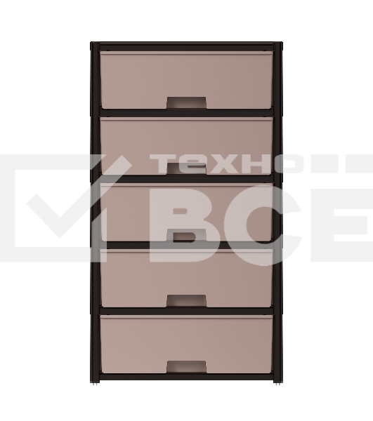 Комод Альтернатива Колорит 5 секц., венге, широкий М8762