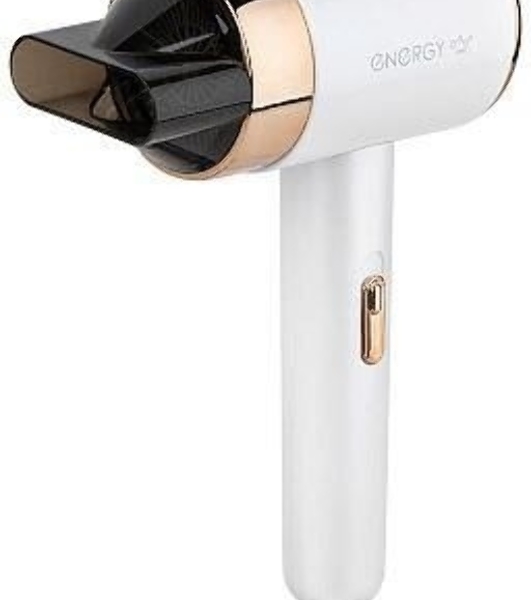 Фен Energy EN-833 белый/золотистый, 2200 Вт, ионизация