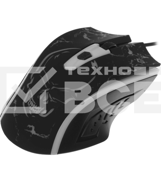 Мышь проводная Defender Overmatch GM-069 черный, 2400 dpi, USB, кнопки - 4