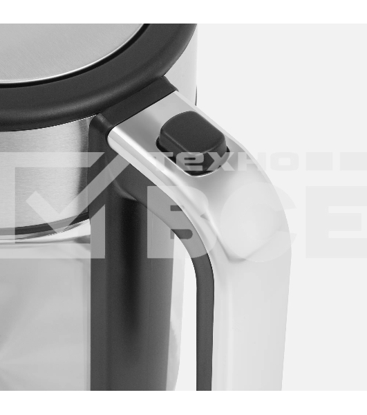 Чайник электрический Tuvio TUK217H1, режим поддержания тепла, 1.7 л, серебристый