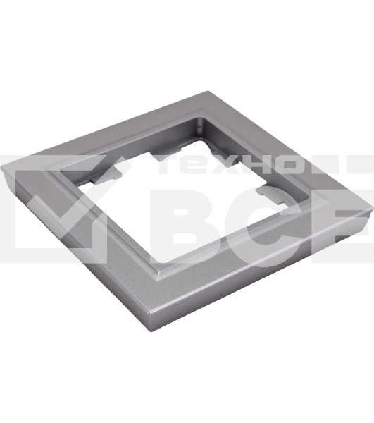 Рамка 1-мест. IEK BRITE РУ-1-БрС сталь