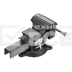 Тиски слесарные Denzel BVH-150 150 мм, поворотные, стальная направляющая, с наковальней, фото10