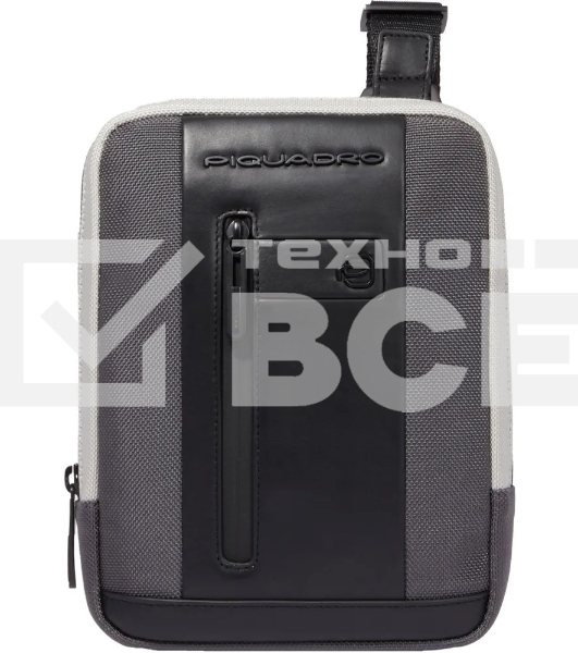 Сумка Piquadro Brief2 Special CA3084BR2S/GRN серая/черная нейлон/натур.кожа