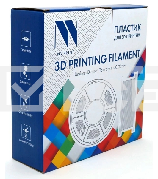 Филамент NVPrint PETG Matte Green для 3D печати диаметр 1.75мм длина 330 метров масса 1 кг
