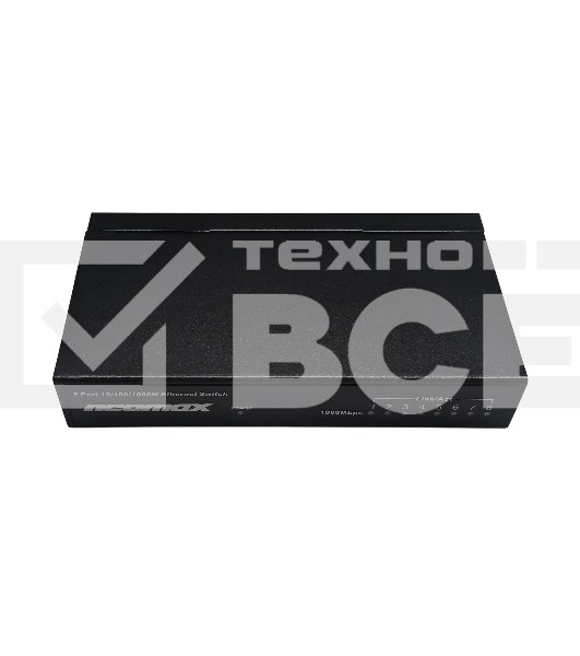 Коммутатор неуправляемый NEOMAX NMS-108P-1000-S, 8 портов 1000 Mbps, металл