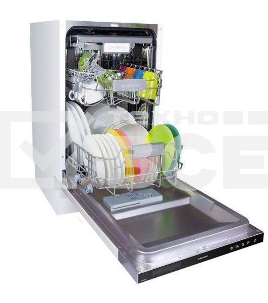 Встраиваемая посудомоечная машина Maunfeld MLP-08IM, черный, 44.8 см, 10 компл., 47 дБ, класс A++