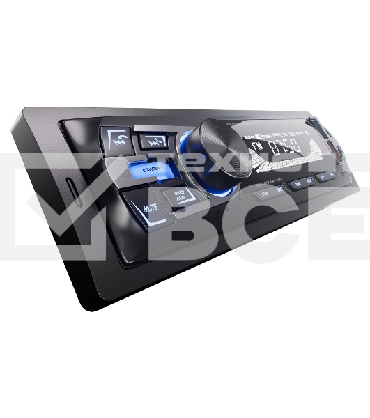 Автомагнитола AURA FIREBALL-202BT, 1 DIN, Bluetooth, USB Type-A, AUX