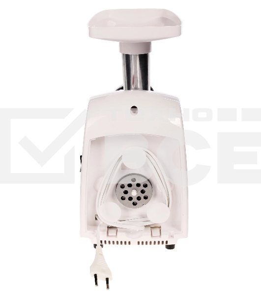Мясорубка электрическая Аксион М31.02 белый, 1500 Вт, 1.7 кг/мин, реверс, защита от перегрузки, насадки - 7