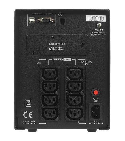 Источник бесперебойного питания CyberPower PR 1000LCD /1000ВА / 900Вт / 8 х IEC 320 C13