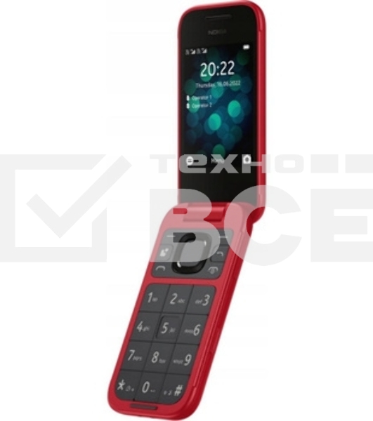 Мобильный телефон Nokia 2660 TA-1469 DS RED (1GF011PPB1A03)