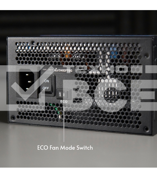 Блок питания, Chieftec, Atmos CPX-750FC, 750Вт, 80 PLUS GOLD, 120мм, черный