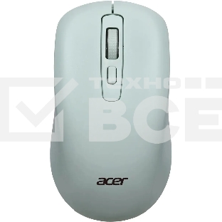 Мышь беспроводная Acer OMR309 зеленый, 1600 dpi, радиоканал, USB, кнопки - 4