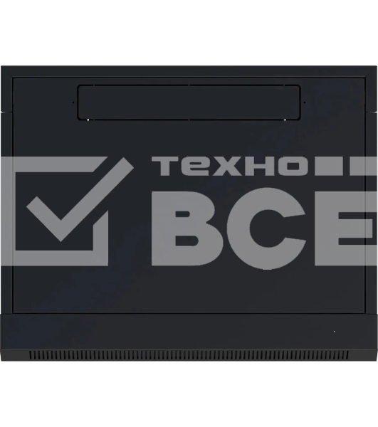 Шкаф коммутационный NTSS NTSS-W12U6045GS (NTSS-W12U6045GS-BL) настенный 12U 570x450мм пер.дв.стекл 60кг черный 350мм 22.2кг 220град. 635мм IP20 сталь