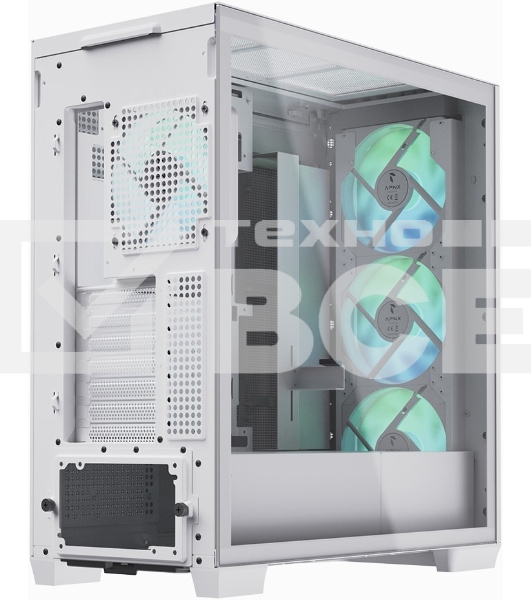 Компьютерный корпус Mid-Tower Aerocool  / Formula / Formula APNX CREATOR C1-WT-V1 white (ATX, без БП, ARGB fans, 3*USB3.2) (4711099474318)